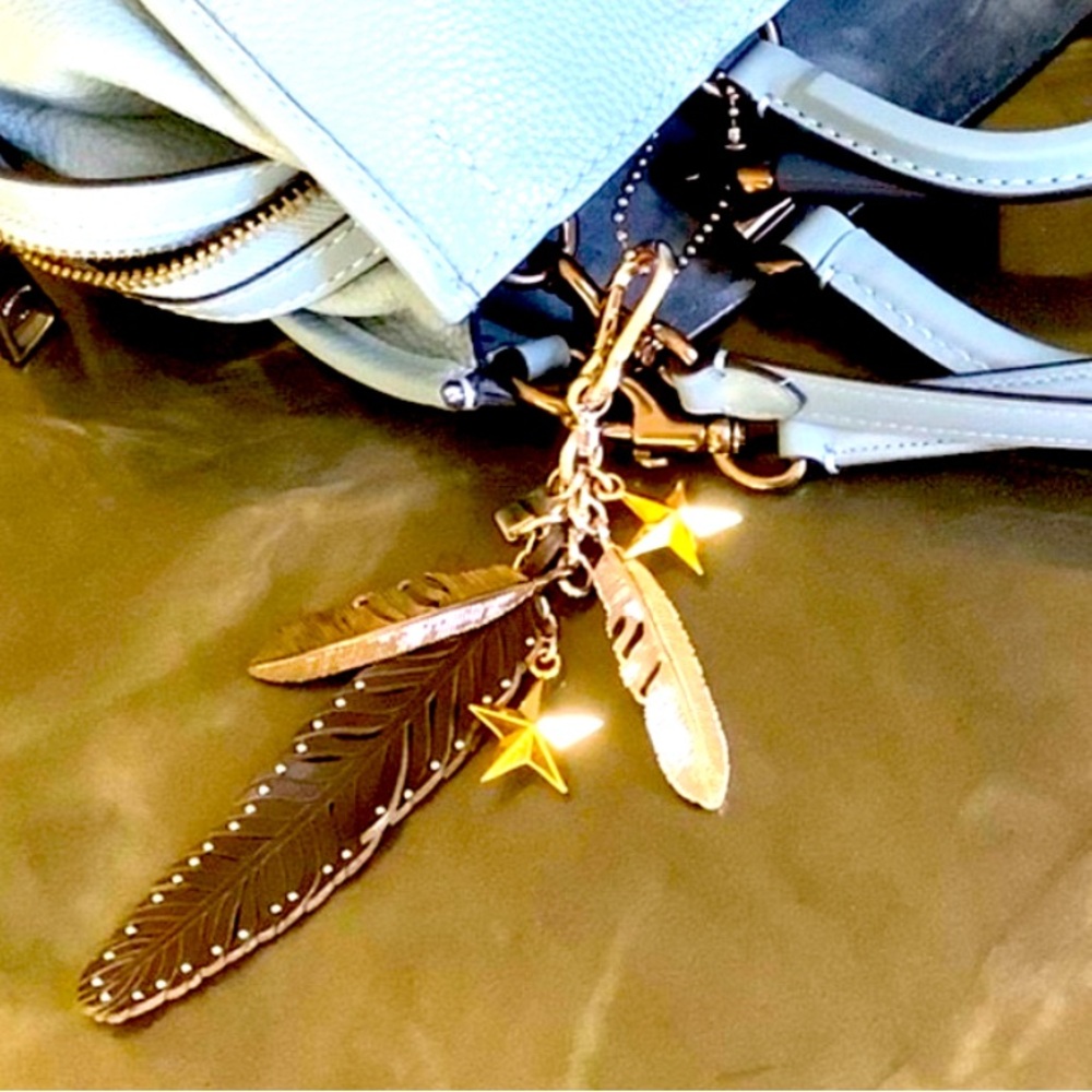 FINAL PRICE✨Feathers Stars Key Fob Bag 64129✨ - Picture 2 of 7